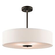 Kichler 3 Light 20 Inch Drum Pendant in Olde Bronze