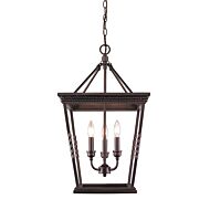 Golden Davenport 3 Light Foyer Light in Etruscan Bronze