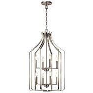 Kichler Morrigan 8 Light Traditional Chandelier in Brushed Nickel