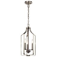 Kichler Morrigan 3 Light 10 Inch Pendant Light in Brushed Nickel