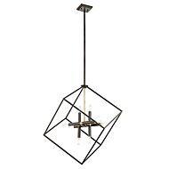 Kichler Cartone 8 Light Pendant in Olde Bronze