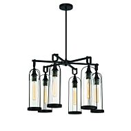 Eurofase Yasmin 6 Light Chandelier in Black