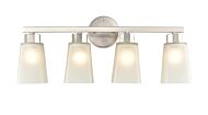 Millennium Coley 4 Light Bathroom Vanity Light in Brushed Nickel