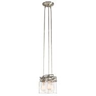 Kichler Brinley 3 Light Pendant in Brushed Nickel