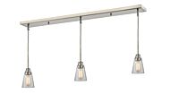 Z-Lite Annora 3-Light Linear Pendant Light In Brushed Nickel