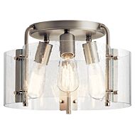 Kichler Thoreau 3 Light 14 Inch Ceiling Light in Brushed Nickel