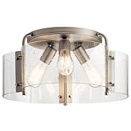 Kichler Thoreau 3 Light 18 Inch Ceiling Light in Brushed Nickel