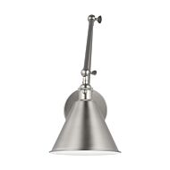 Salem One Light Wall Sconce in Brushed Nickel by Visual Comfort Studio