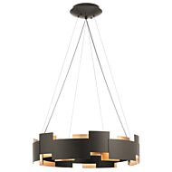 Kichler Moderne 26.5 Inch 2 Light Chandelier Round Pendant in Olde Bronze