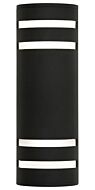 DVI Summerside Outdoor 2-Light Outdoor Wall Sconce in Black