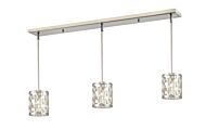 Z-Lite Almet 1-Light Linear Pendant Light In Brushed Nickel