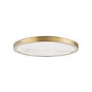 Woodhaven LED Flush Mount in Aged Brass by Hudson Valley