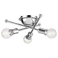 Kichler Armstrong Flush Mount 3 Light in Chrome