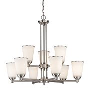 Z-Lite Jarra 9-Light Chandelier In Brushed Nickel