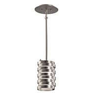 Kichler Roswell 1 Light Mini Pendant in Brushed Nickel