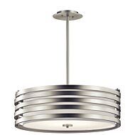 Kichler Roswell 4 Light Pendant in Brushed Nickel