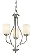 Z-Lite Cardinal 3-Light Chandelier In Brushed Nickel