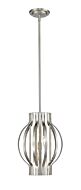 Z-Lite Moundou 3-Light Pendant Light In Brushed Nickel