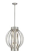 Z-Lite Moundou 6-Light Pendant Light In Brushed Nickel