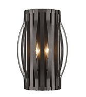 Z-Lite Moundou 2-Light Wall Sconce In Bronze