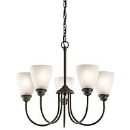 Kichler Jolie 5 Light Chandelier in Olde Bronze