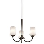 Kichler Aubrey 3 Light Small Chandelier in Olde Bronze