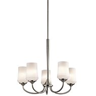 Kichler Aubrey 5 Light Medium Chandelier in Brushed Nickel