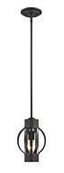 Z-Lite Moundou 1-Light Mini Pendant Light In Bronze