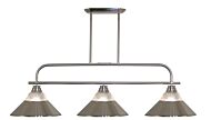 Z-Lite Annora 3-Light Linear Pendant Light In Brushed Nickel