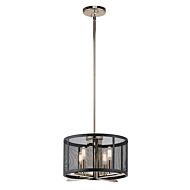 Kichler Titus 4 Light Pendant Light in Polished Nickel