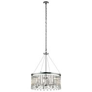 Kichler Piper 24 Inch 6 Light Round Pendant in Chrome