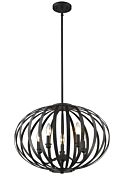 Z-Lite Moundou 5-Light Pendant Light In Bronze