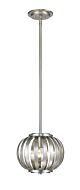 Z-Lite Moundou 1-Light Pendant Light In Brushed Nickel