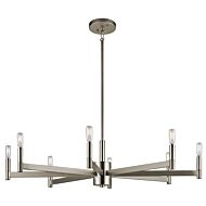 Kichler Erzo 8 Light Large Chandelier in Satin Nickel