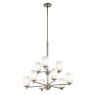 Kichler Joelson 9 Light Chandelier in Brushed Nickel