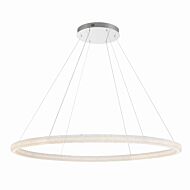 Sassi 1-Light LED Chandelier in Chrome