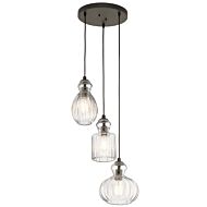 Kichler Riviera Pendant 3 Light in Olde Bronze