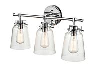 Amberose Three Light Vanity in Chrome by Millennium