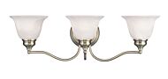 Essex 3-Light Bathroom Vanity Light in Antique Brass