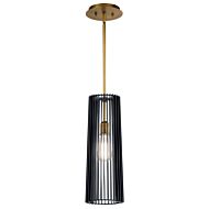 Linara 1-Light Pendant in Black