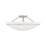 Newburgh 3-Light Ceiling Mount in Brushed Nickel