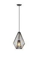 Z-Lite Quintus 1-Light Mini Pendant Light In Plated Bronze