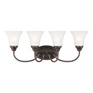 Holman 4-Light Bathroom Vanity Light in Bronze