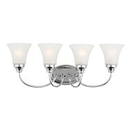 Holman 4-Light Bathroom Vanity Light in Chrome