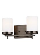 Sea Gull Zire 2 Light Bathroom Vanity Light in Brushed Oil Rubbed Bronze