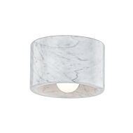 Loris One Light Flush Mount in Polished Nickel by Hudson Valley