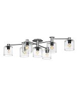 Hinkley Axel 7-Light Semi-Flush Ceiling Light In Brushed Nickel