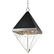 Hudson Valley Coltrane 8 Light 29 Inch Pendant Light in Polished Nickel