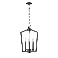 Millennium Lighting Lizabeth 3-Light Pendant Light In Matte Black