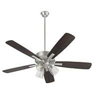 Ovation 3-Light 52" Ceiling Fan in Satin Nickel